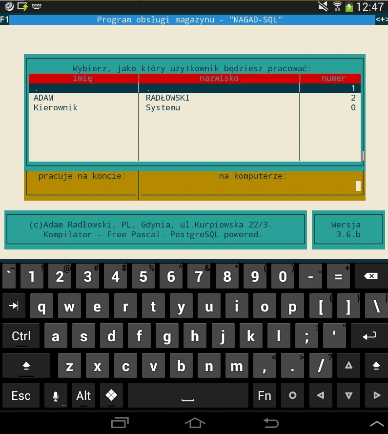 MagAD zdalnie w Androidzie