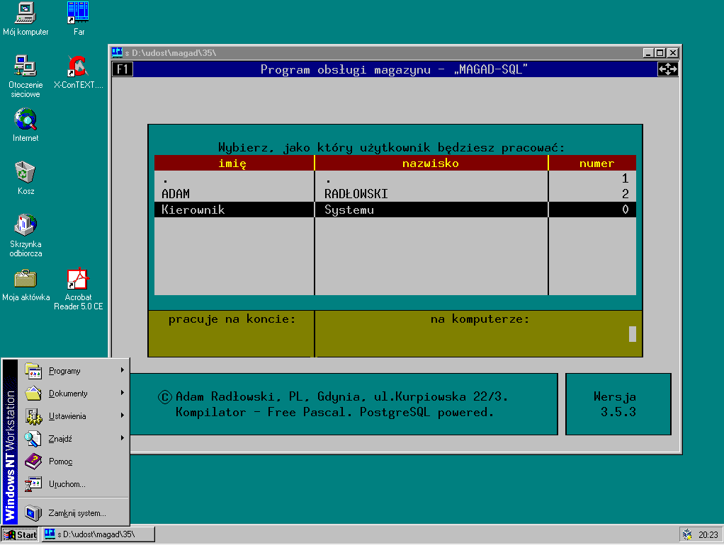 MagAD w Windows NT